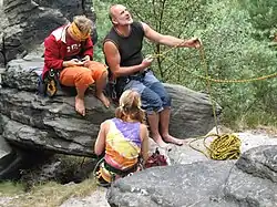 Josef Rybička v roce 2006 během letní horolezecké školy v Ostrově u Tisé