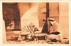 Les joueurs d'échecs, Biskra, asi 1920, soukromá sbírka