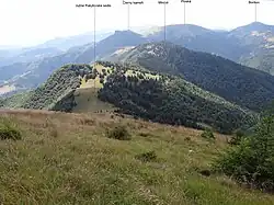 Pohled na Minčol od Jižního Rakytovského sedla