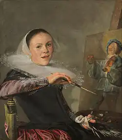 Judith Leysterová při malování