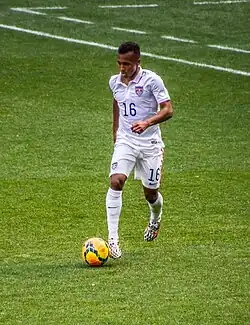 Julian Green při zápase USA–Turecko, 2014