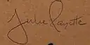 Julie Payetteová, podpis