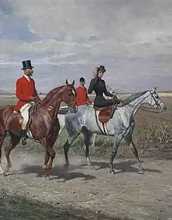 Julius von Blaas: Císař František Josef na lovu