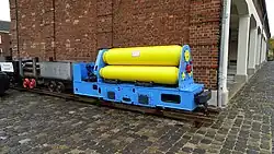 Jung Pzm (12044/1954), Kamp-Lintfort, Bergbaumuseum "Am Lehrstollen", Bergwerk West, Zeche Friedrich Heinrich, 30.10.2021, leihweise von Bergbaumuseum, Bochum; ex Denkmal, August-Thyssenstraße/Wilhelm-Rathenaustraße, RAG Berufskolleg West; Duisburg/Obermarxloh; ex Zeche Pluto, Wanne-Eickel, 7