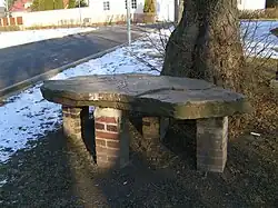 Kámen, na kterém měli zakladatelé vesnice hodovat