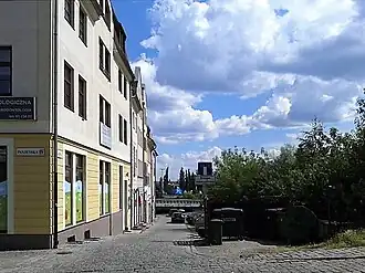 Ulice Kłodna směrem k Hradní cestě, 2014