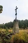 kříž u Milčic při příjezdu od Záboří