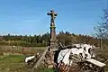Kříž na okraji osady