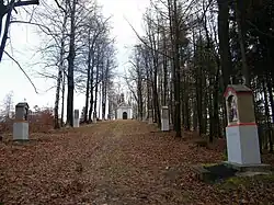 Křížová cesta s kaplí Nejsvětější Trojice na Křížovém vrchu v Brtníkách