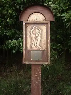 První zastavení na křížové cestě u Hostišové