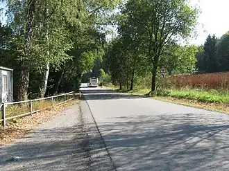 Křtinské údolí, křižovatka na Babice nad Svitavou