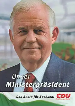 Plakát z kampaně do 3. zemských voleb v roce 1999