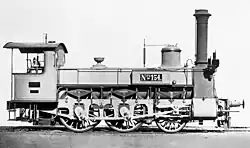 KFJB_154.jpg|KFJB Nr. 154 später kkStB 24.22, 1873, Werkfoto Lokomotivfabrik Floridsdorf