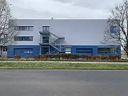 Dokončená budova depozitáře.