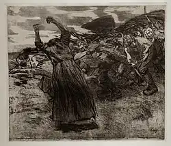 Vzplanutí (list č. 5 z cyklu Rolnická válka, 1902–1903)