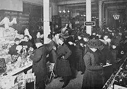 Prodej v obchodech KM Lundbergs, 1909