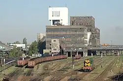 Komplex dolu Zofiówka s přilehlým kolejištěm