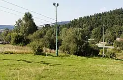 Pohled na Kačenčinu zahrádku od sjezdovky