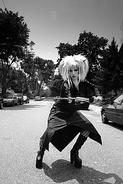 Goth kabuki chick, příslušnice gotického hnutí