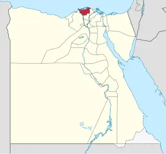 Poloha guvernorátu Kafr aš-Šajch