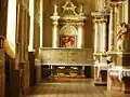 Oltář v levé lodi Baziliky