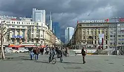 Kaiserstrasse, pohled z nádraží