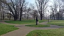 Umístění díla v parku