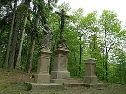 Sousoší Kalvárie na zrušeném hřbitově