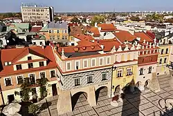 Historické domy na Rynku v centru města