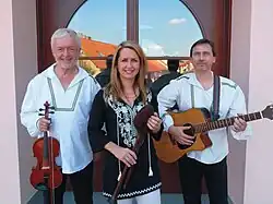 Skupina Kantoři v roce 2019 Zleva: Jan Filip, Martina Vejrová, Miloš Panchartek