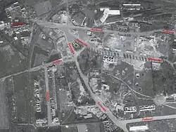 Tuhnice, letecký snímek z roku 1946