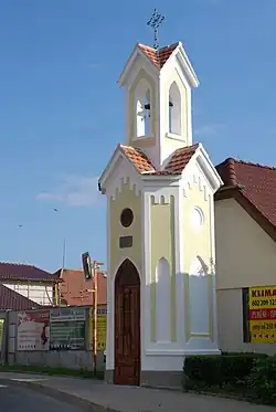 Kaplička v Sobíně v roce 2014