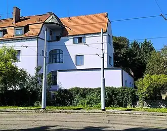 Situace kaple ve dvoře domu