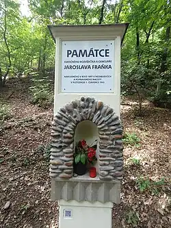 Detail kapličky Jaroslava Fraňka