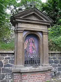 Dnešní kaplička před Kaizlovými sady