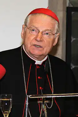 Kardinál Angelo Scola v roce 2014