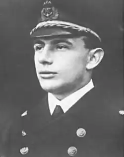 Karel Strnad jako důstojník Rakousko-uherského námořnictva