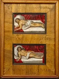 Malba Karla Bonaventury Buquoye na úmrtním loži