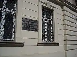 Pamětní deska v Podlipného ulici, Libeň, Praha 8