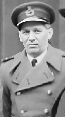 Karel Janoušek na fotografii pořízené během jeho pobytu v Británii (digitální rekonstrukce)