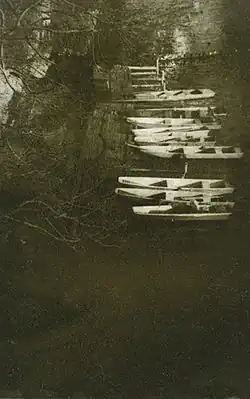 Lodičky na Vltavě, bromolejotisk