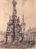 Karel Wellner Sloup Nejsvětější Trojice v Olomouci (1916)