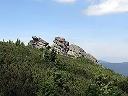 skalní útvar Końskie Łby