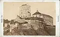 Karlštejn před přestavbou, foto kolem roku 1880