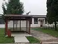Autobusová zastávka a hospoda