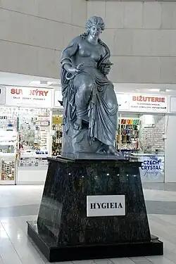 Socha Hygie - Vřídelní kolonáda