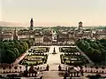 Karlsruhe kolem roku 1900 (pohled ze zámecké věže na jih)