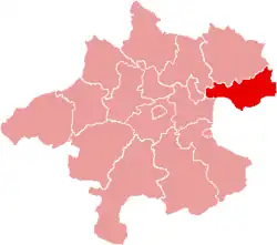 okres Perg na mapě Horních Rakous