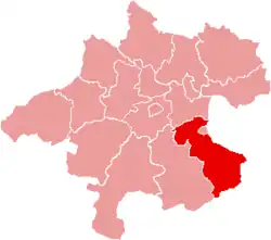 okres Steyr-venkov na mapě Horních Rakous