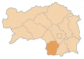 okres Deutschlandsberg na mapě Štýrska